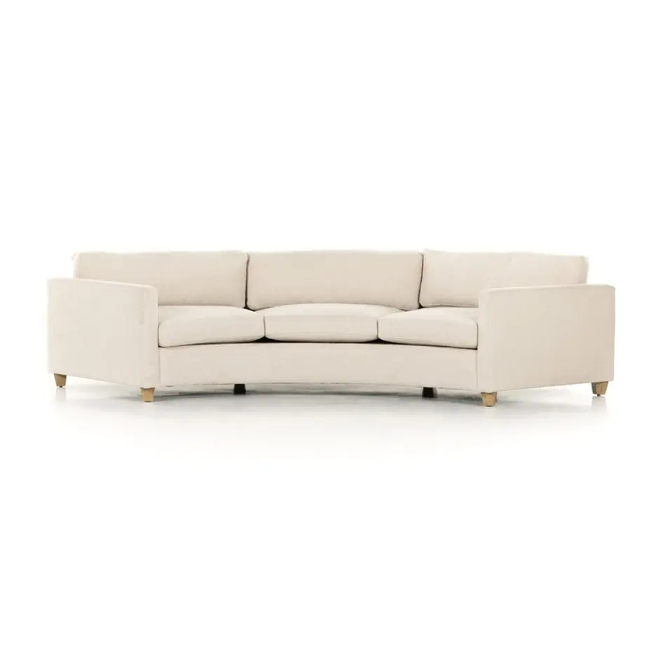 Heidi Sofa-130" In Tacoma Ivory And Distressed Natural by Four Hands
