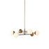 Oriana Chandelier In Aged Brass Iron And Milk Glass by Four Hands