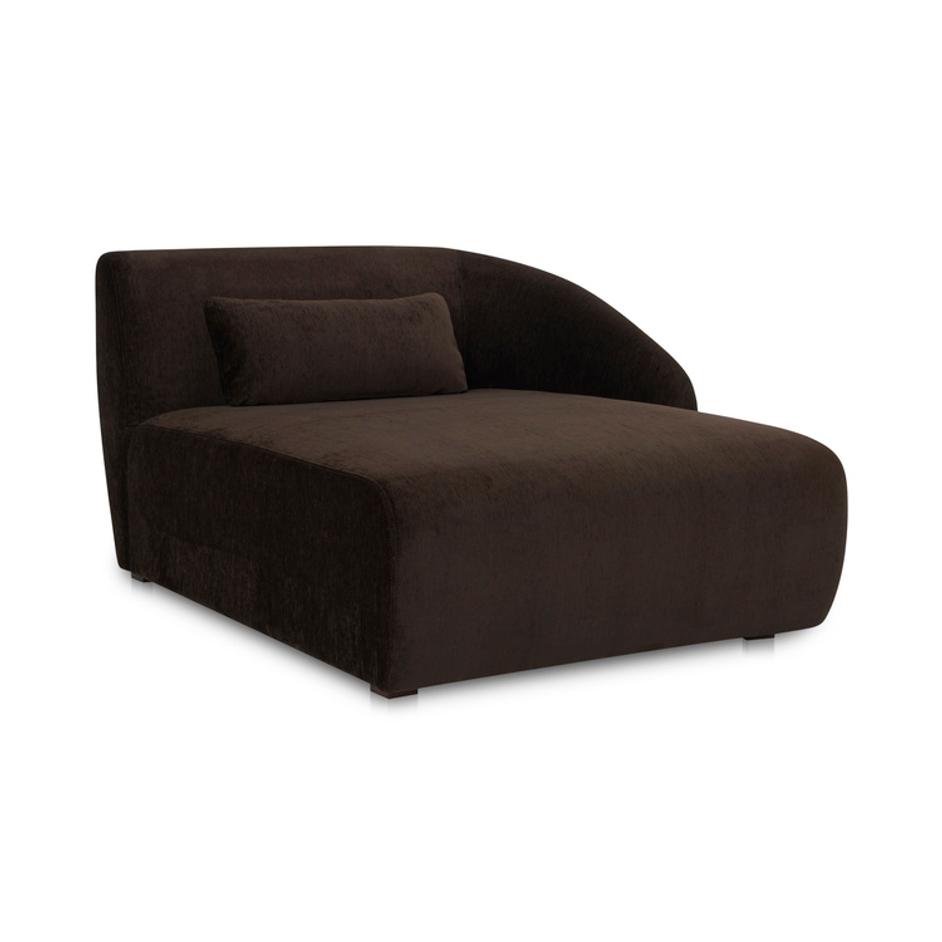 Amelia Right Arm Facing Chaise Espresso by Moes Home