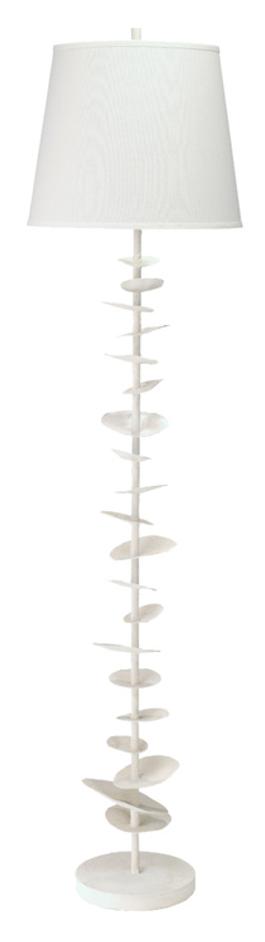 Petals Steel and Gesso Floor Lamp by Jamie Young