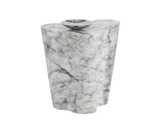 Ava End Table - Large - Marble Look by Sunpan