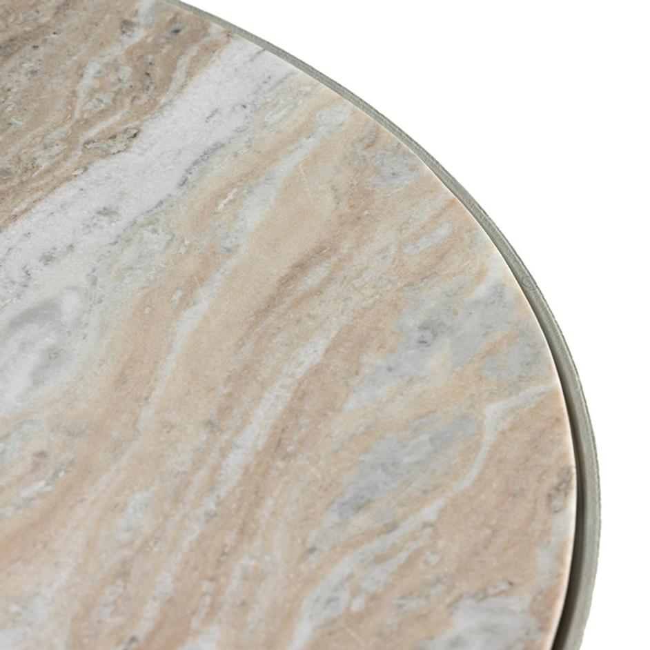Corbett Coffee Table - Creamy Taupe Marble by Four Hands