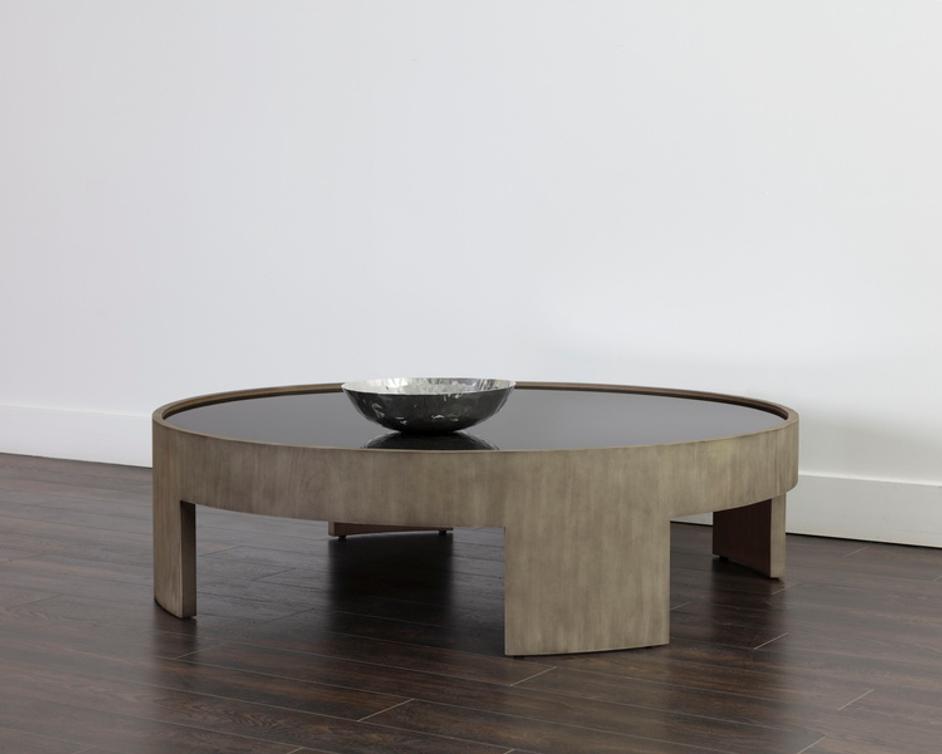BRUNETTO COFFEE TABLE - LARGE - ASH GREY by Sunpan