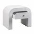 Hump White Nightstand by tov furniture