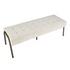 Venturi Fabric Tufted Bench In Opus Cream by New Pacific Direct