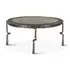 Eiffel 41" Hammered Leg Marble Coffee Table by Home Trends & Design