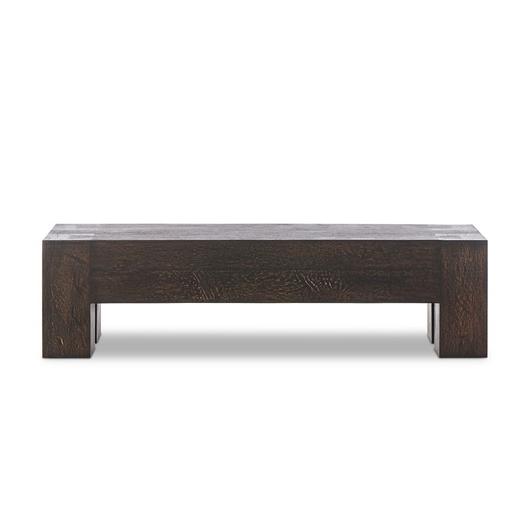 Abaso Accent Bench - Ebony Rustic Wormwood Oak by Four Hands