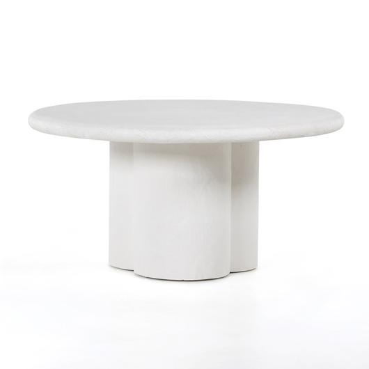 Grano Dining Table In Plaster Molded Concrete by FOUR HANDS