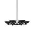 Klaus Chandelier In Jet Black And Aged Brass Iron by Four Hands