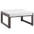 Tyche Outdoor Patio Ottoman In Brown White by Modway Furniture