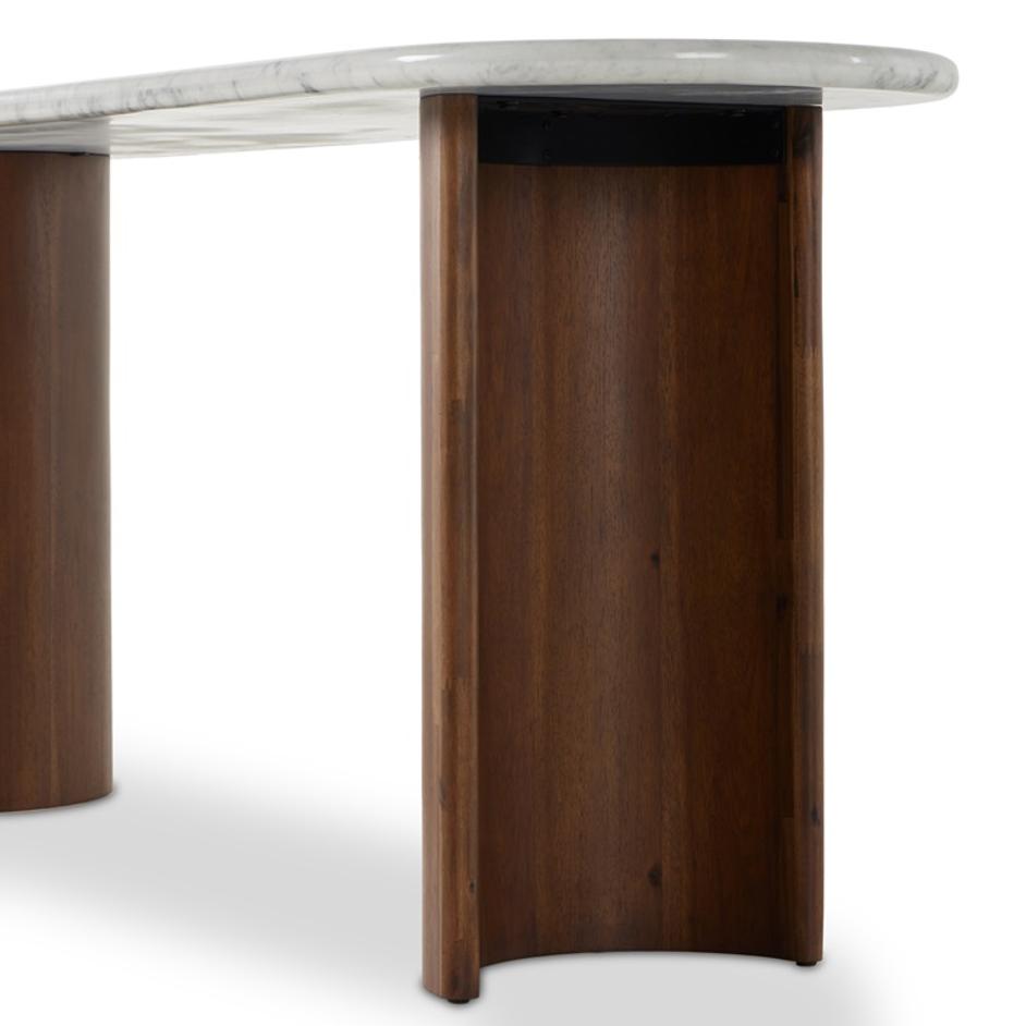 Paden Lrg Console Tbl In Italian White by FOUR HANDS