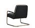 LINCOLN LOUNGE CHAIR - faux leather: vintage black by Sunpan