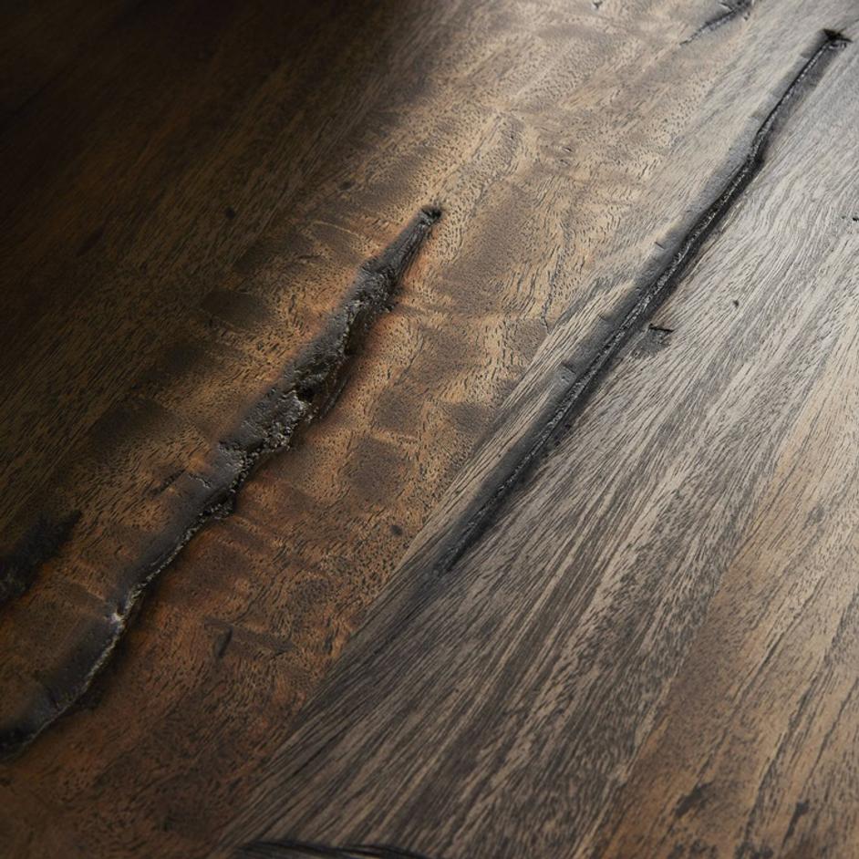 Rivi Large End Table In Antique Belgium Bleach by Four Hands