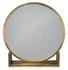 Odyssey Decorative Round Table Mirror, Antique Brass by Jamie Young