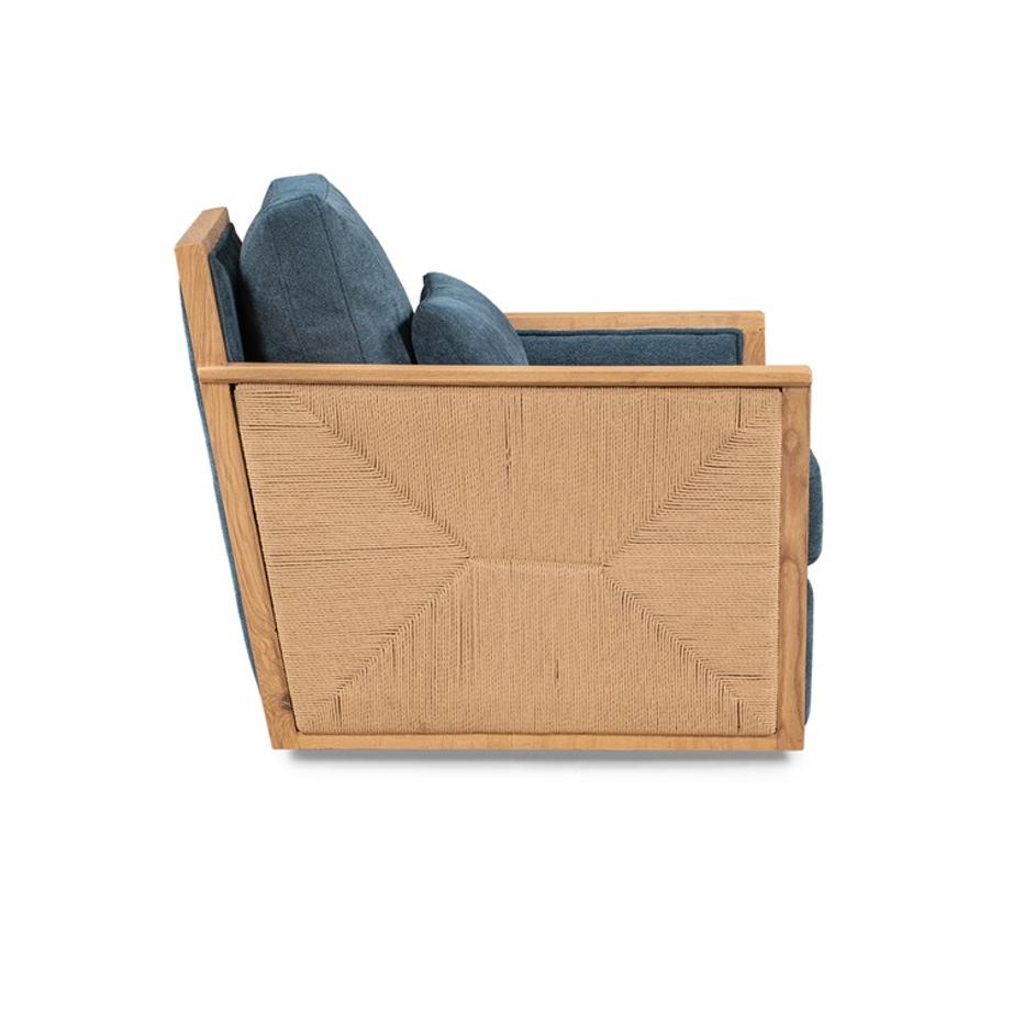 Norman Swivel Accent Chair Teal by Classic Home