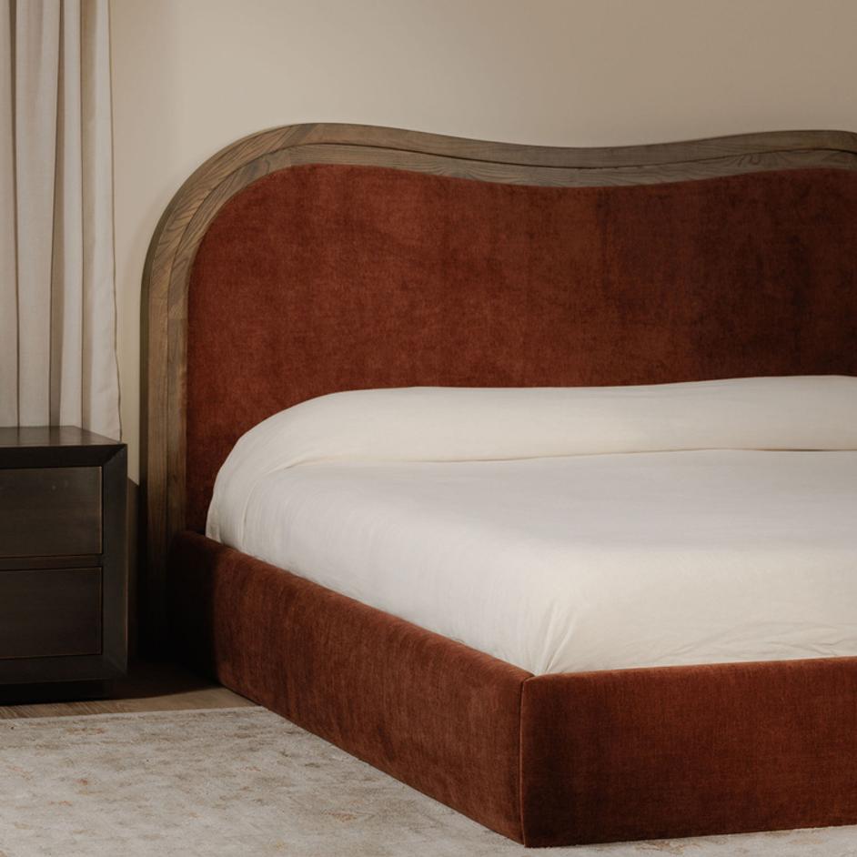 Camilla Queen Bed Chestnut by Moes Home
