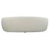 Capra Art Deco White Sofa by Uttermost
