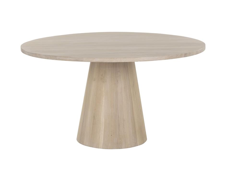 ELINA DINING TABLE - ROUND - LIGHT OAK - 54" by Sunpan