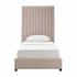 Arabelle Blush Velvet Bed in Twin by tov furniture