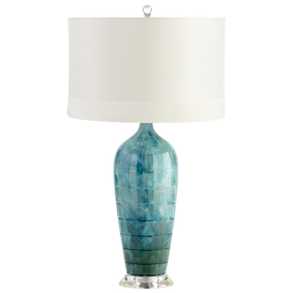 Elysia Table Lamp In Blue Glaze by Cyan Design