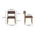 April Dining Chair Deep Brown-Set Of Two by Moes Home