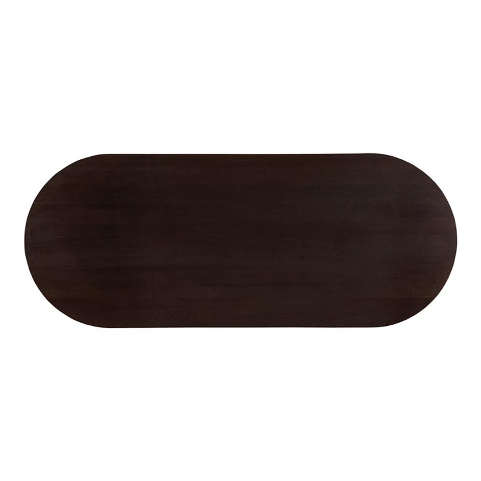 TRIE DINING TABLE SMALL DARK BROWN by Moes Home