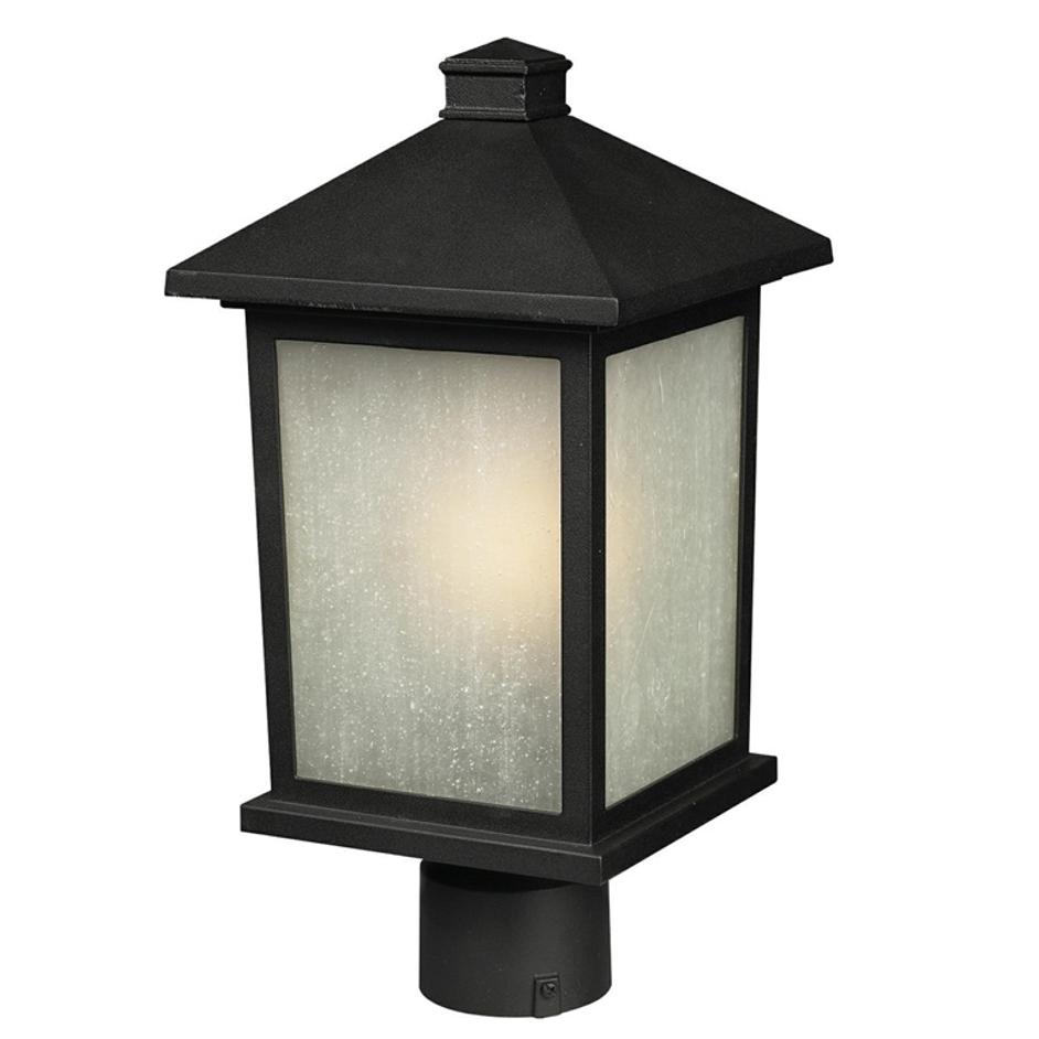 Holbrook Outdoor Post Light in Black Finish by Z-Lite