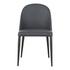 BURTON DINING CHAIR BLACK FADE VEGAN LEATHER-M2 by Moes Home