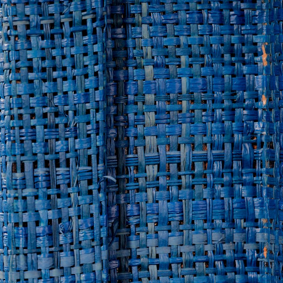 Hilltop Raffia Arch Wall Mirror, Indigo by Jamie Young