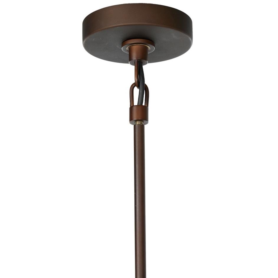 Ludwig Chandelier In Rust-Frosted Glass-Black Cord by Four Hands