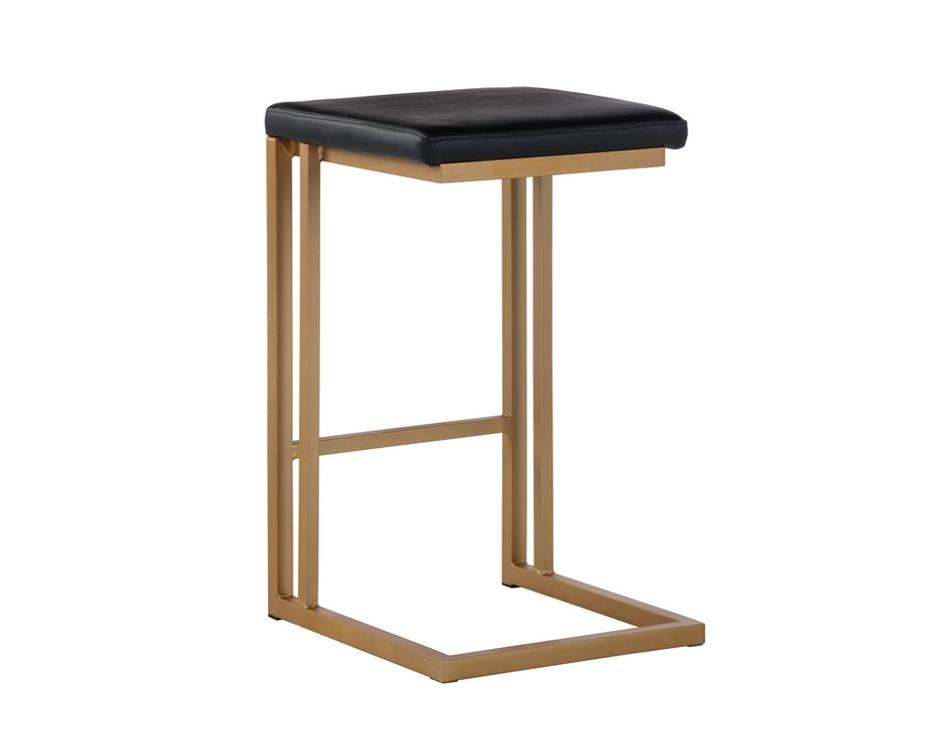 Boone Counter Stool - Champagne Gold - Onyx by Sunpan