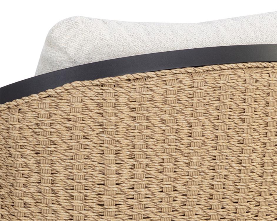 BORA SWIVEL ARMCHAIR - LOUIS CREAM by Sunpan