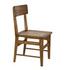 Comet Teak and Caning Chair with Clear Coat Gloss Finish by Noir Furniture