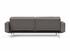 DUBLEXO SLEEPER SOFA W/ARMS in MIXED DANCE GREY FABRIC WITH Stainless Steel LEGS 521 by INNOVATION USA