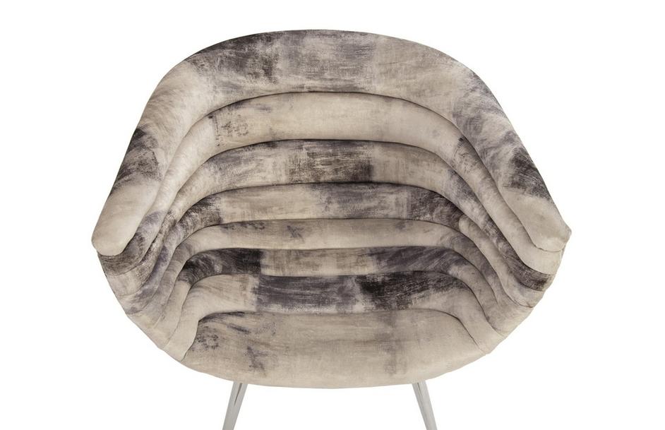 Nouveau Club Chair, Mist Grey, Stainless Steel Legs by PHILLIPS COLLECTION