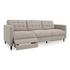 Bridgers Power Recliner Sofa Warm Grey by Moes Home