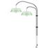 Cuna Mint Green 2-Light Wall Lamp with Black Wall Hanger by UMAGE