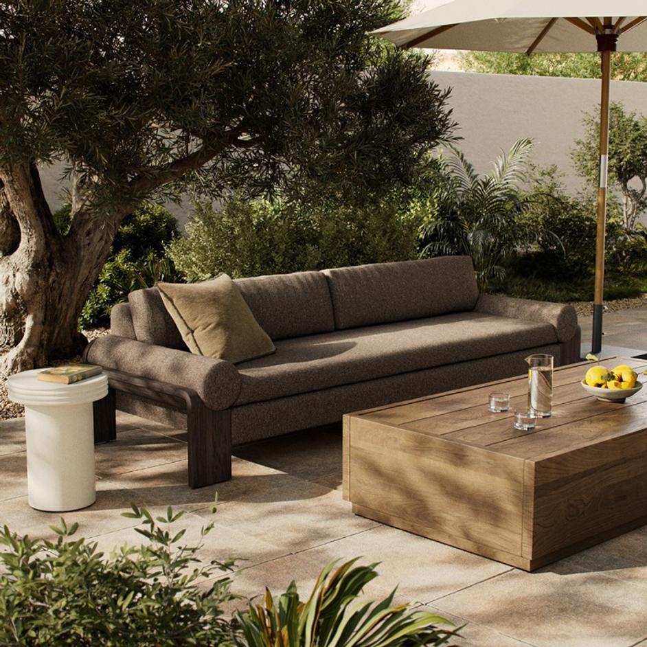 Joette Outdoor Sofa - Ellor Brown by Four Hands