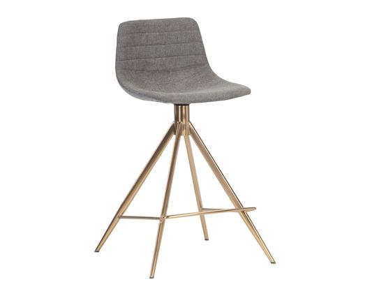 Andres Swivel Counter Stool - Belfast Koala Grey by Sunpan