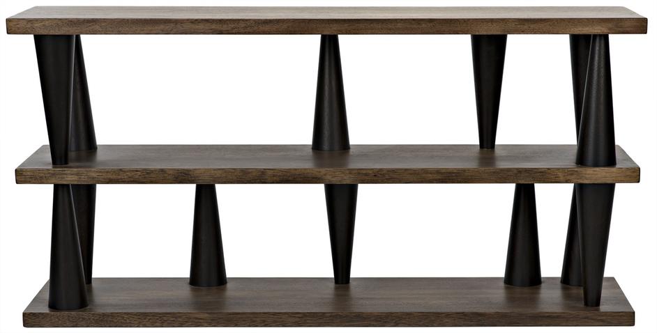 Mood Console, Ebony and Dark Walnut by Noir Furniture