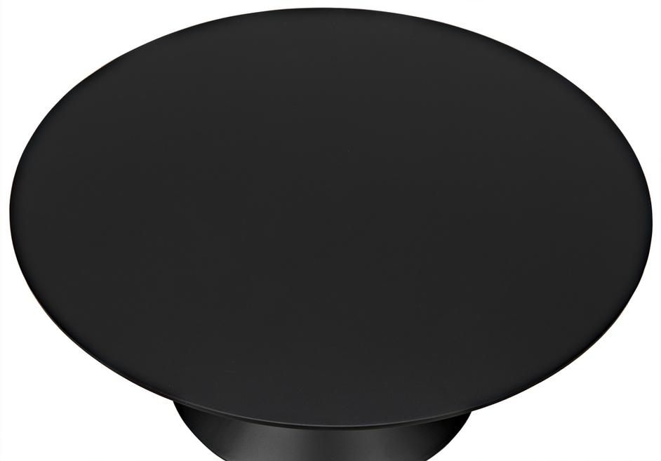 Zasa Side Table, Black Steel by Noir Furniture