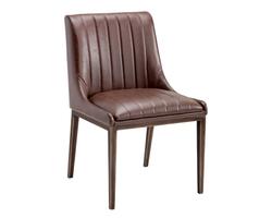 HALDEN DINING CHAIR - RUSTIC BRONZE - VINTAGE COGN by Sunpan