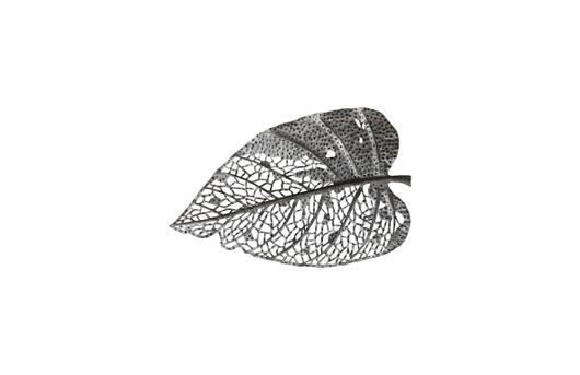 Birch Leaf Wall Art, Silver, Small by PHILLIPS COLLECTION