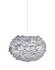 Eos Medium Plug-In Pendant in Grey with White Cord by UMAGE
