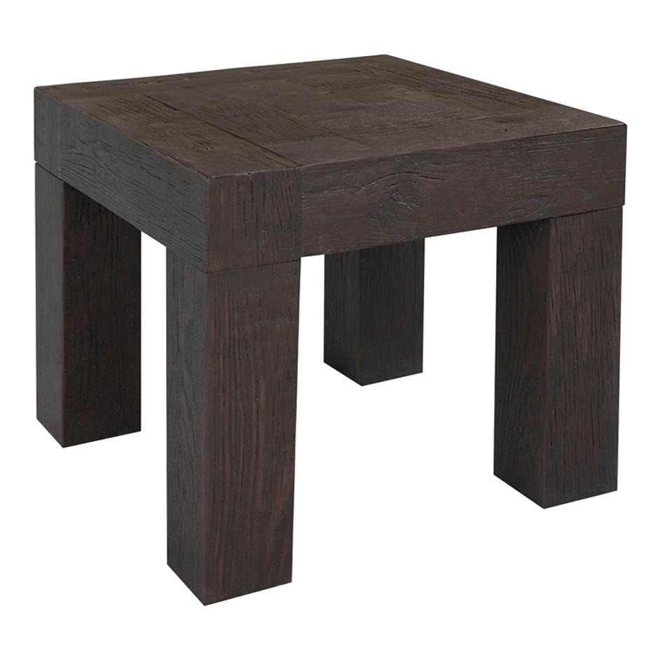 EVANDER SIDE TABLE RUSTIC BROWN by Moes Home