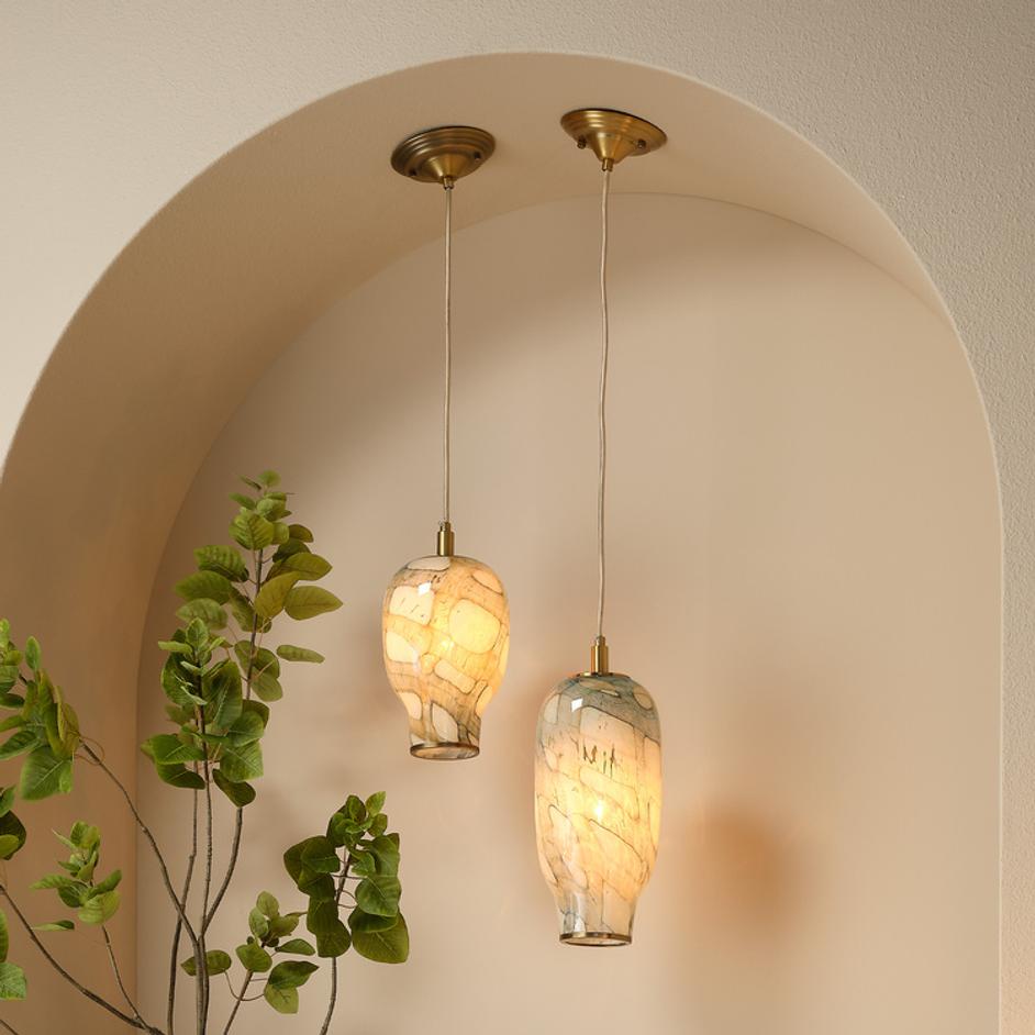 Helen Glass 1-Light Pendant, Large by Jamie Young