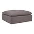 CLAY OTTOMAN LIVESMART FABRIC LIGHT GREY by Moes Home