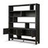 Noeline Wide Bookcase - Smoked Black Oak by Four Hands