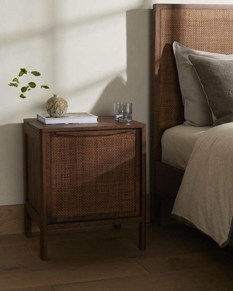 Sydney Left Nightstand - Brown Wash by Four Hands