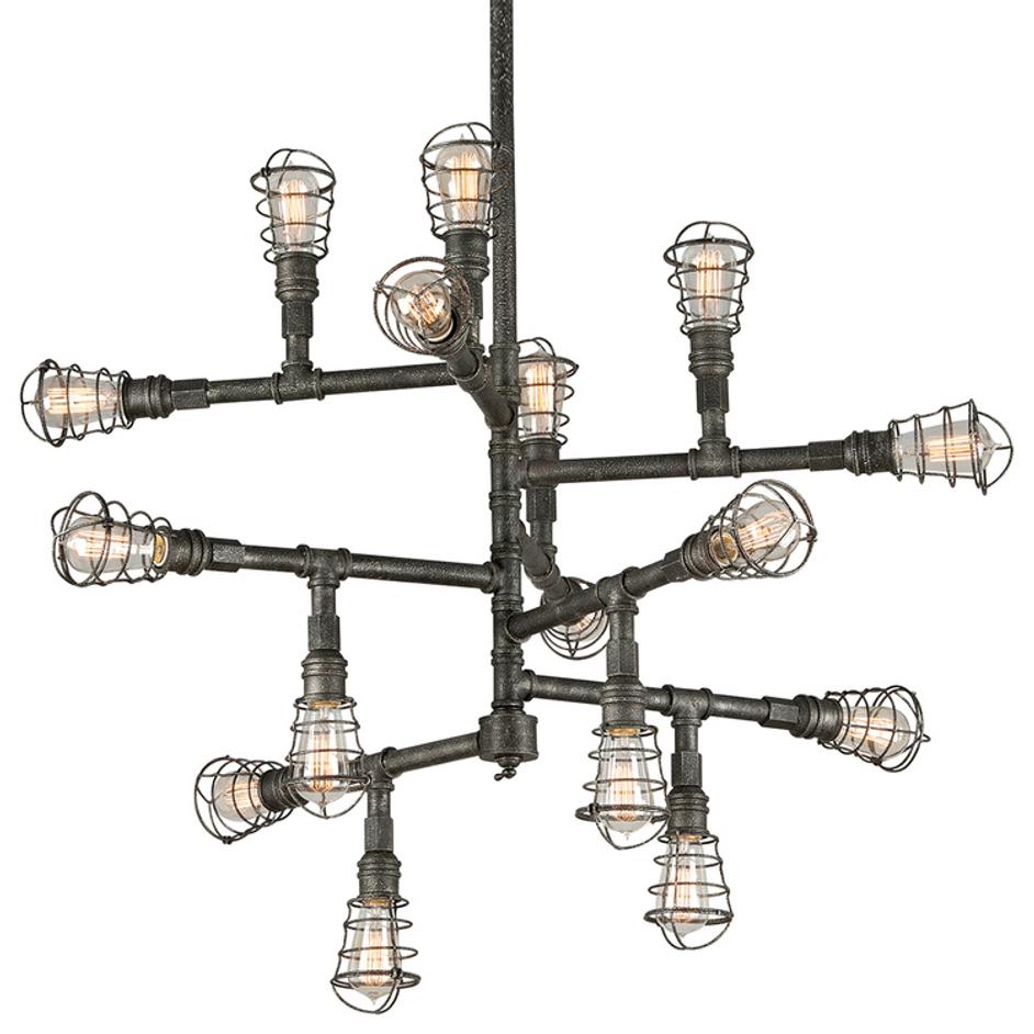 Conduit Chandelier by Troy